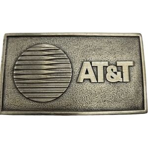 vintage AT&T Communications Company Belt Buckle
